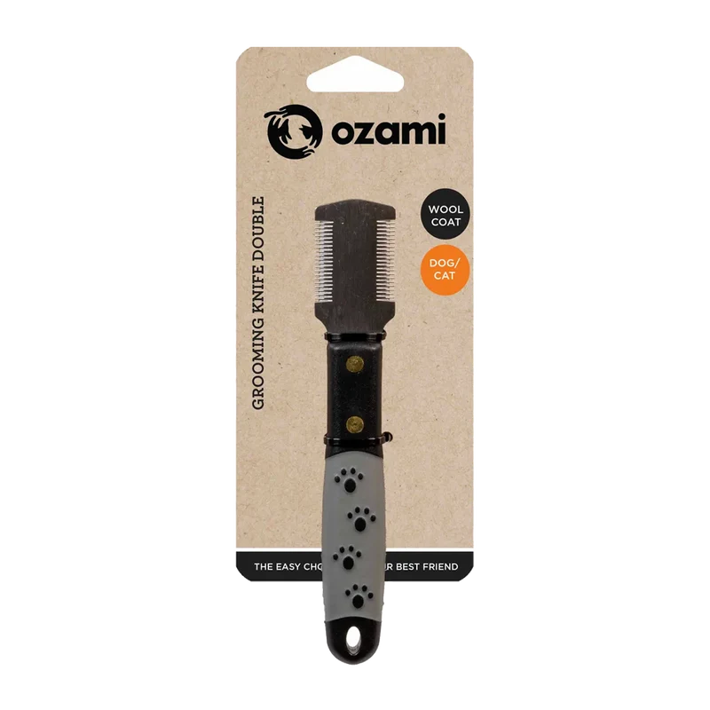 Grooming Knife Double - 15,5x2,8x1,8 CM