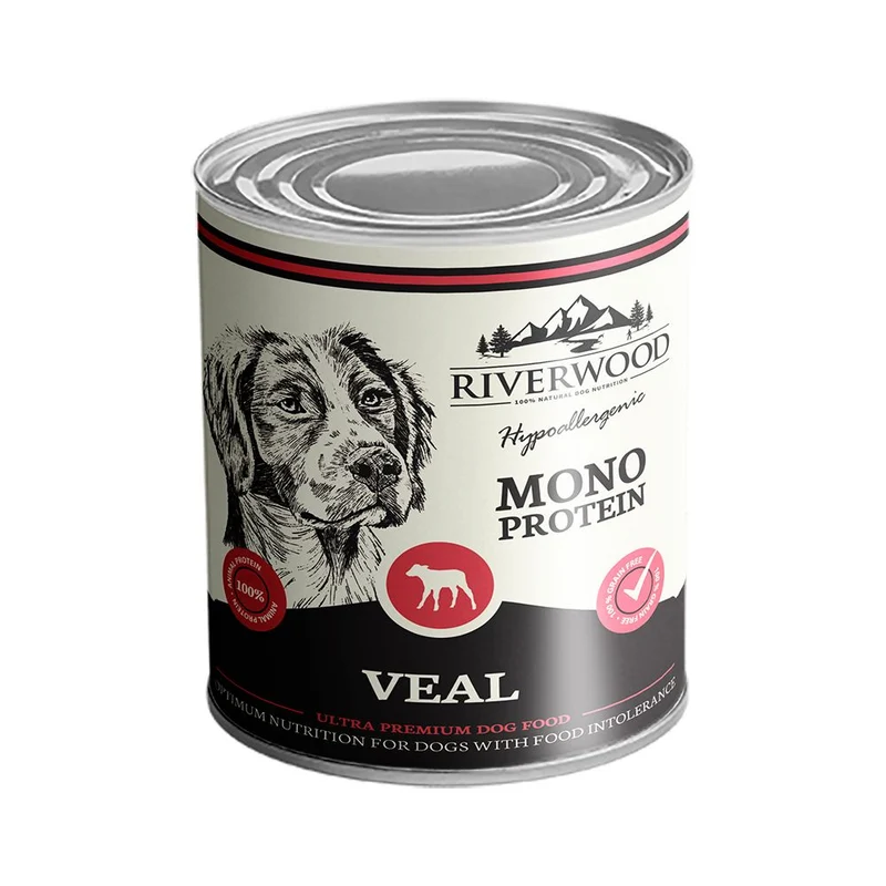 Riverwood monoprotein kalv 400 g för hundar