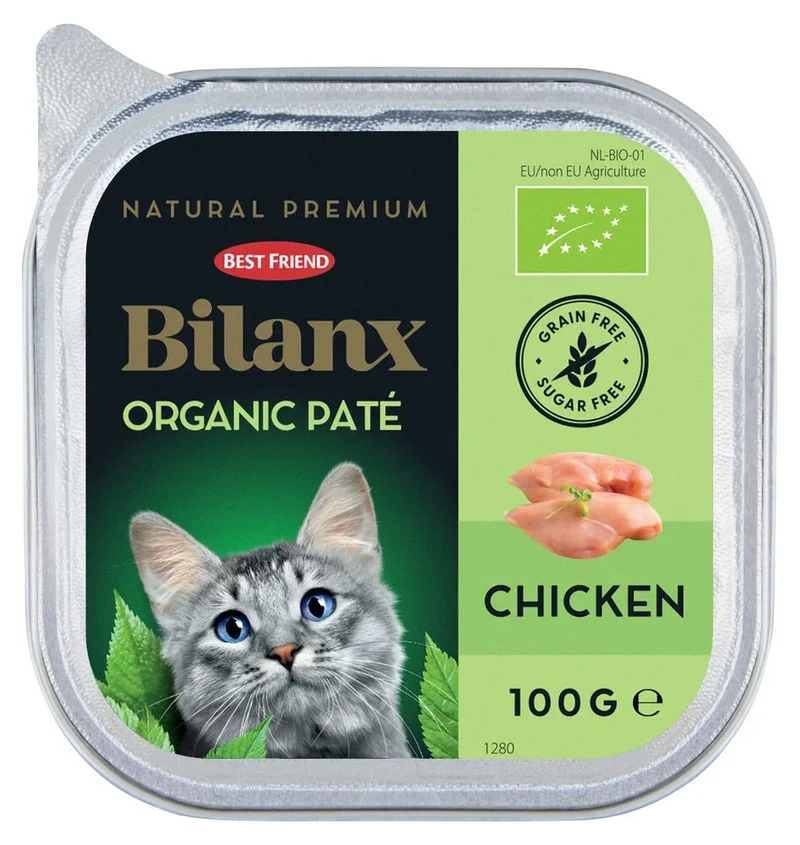 Best Friend Bilanx Ekologisk kycklingpaté för katter 100 g