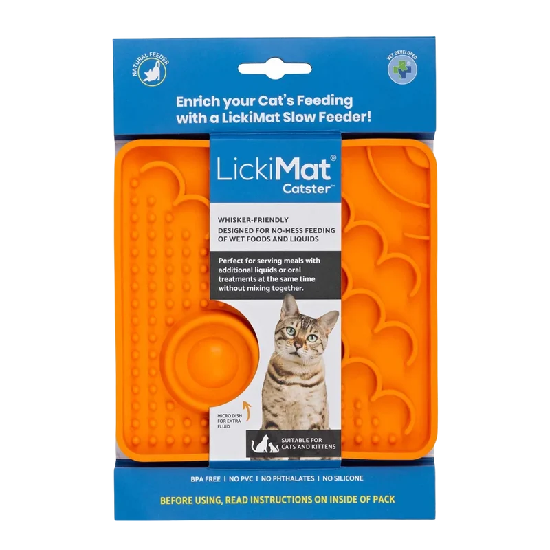 Lickimat Cat Catster Orange