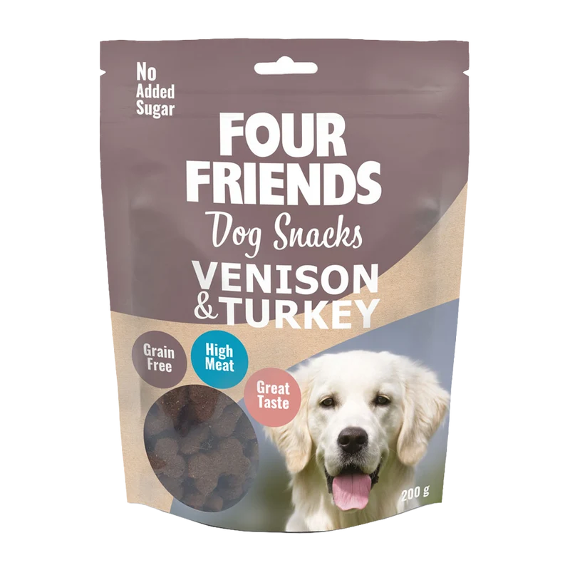 FourFriends Dog Snacks Venison & Turkey - 200 G