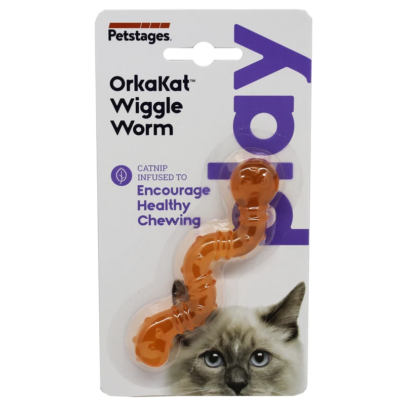 Petstages Cat Toy OrkaKat Wiggle Worm