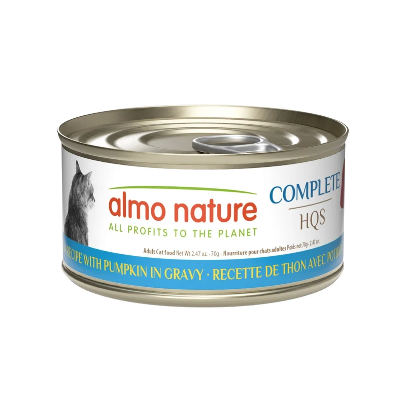 Almo Nature Complete pour Chat Recette de Thon avec Potiron 70 g.