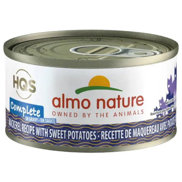 Almo Nature Complete pour Chat Recette de Maquereau avec Patates Douces 70 g.