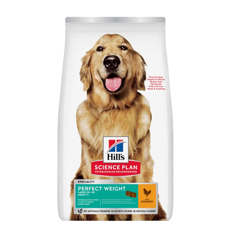 Science Plan Canine Adult Perfect Weight Large Breed Chicken - 12 KG