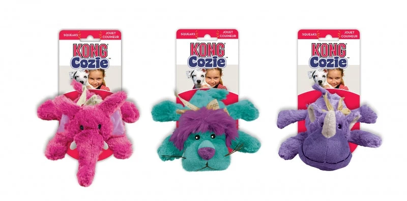 KONG Cozies Brights rosa S för hundar och katter