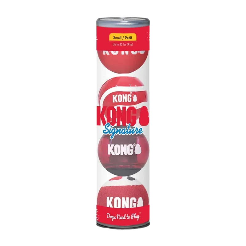 Kong Signature Balls 4 - Pack Small Mix - 5,7 CM