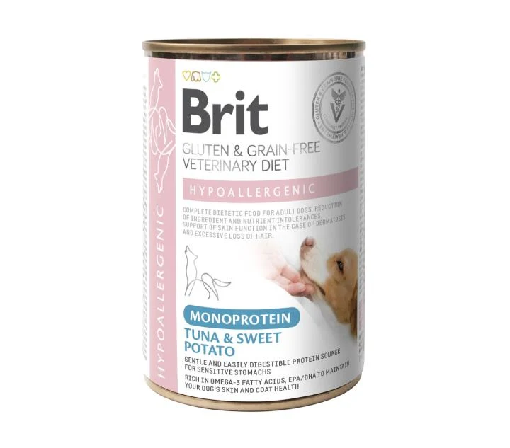 Brit Veterinary Diet Hypoallergenic Tuna & Sweet Potato för hundar 6 x 400 g