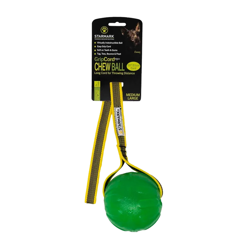 Starmark Gripcord Chew Ball Long med L - 8x8,5x63 CM