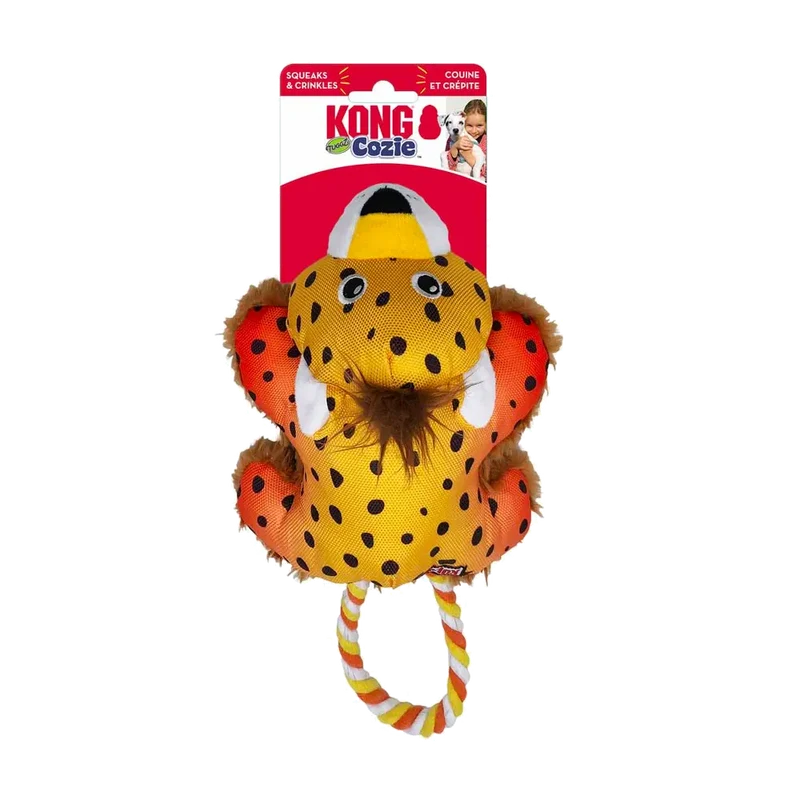 Kong Cozie Tuggz Cheetah S/M - 26x15x9,5 CM