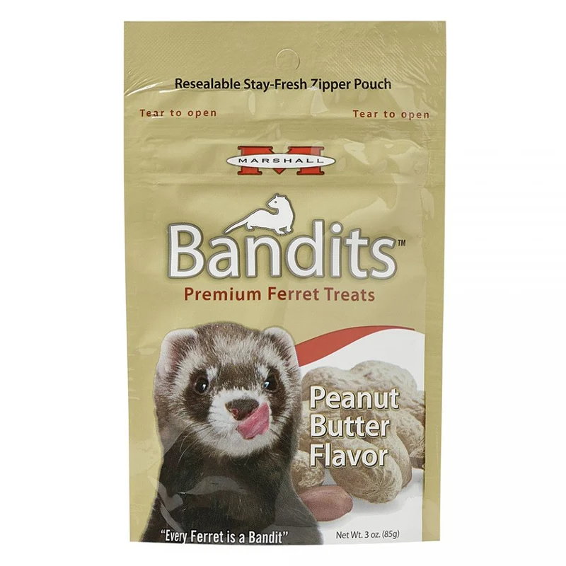 Bandits Friandises pour furets au beurre de cacahuète 3oz (85g)