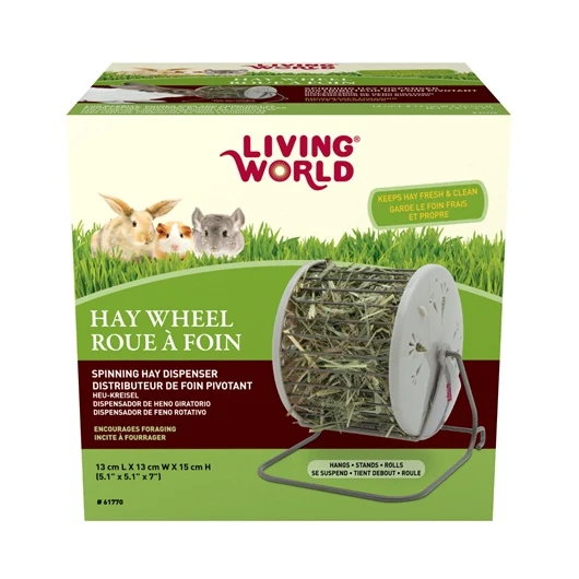 Roue à foin Living World , L. 13 X l. 13 X H. 15 cm (5,1 x 5,1 x 7 po)