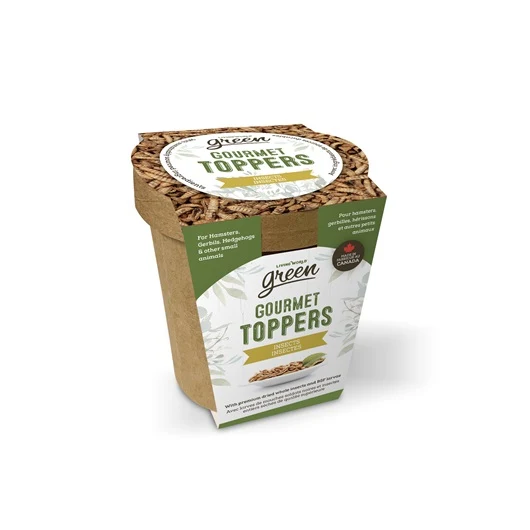 Gourmet Toppers Living World Green, Insectes, 125 g (4,4 oz)