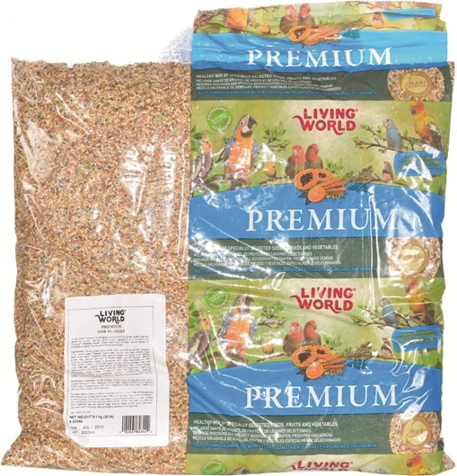 Mélange Premium Living World pour perruches ondulées 9.07kg