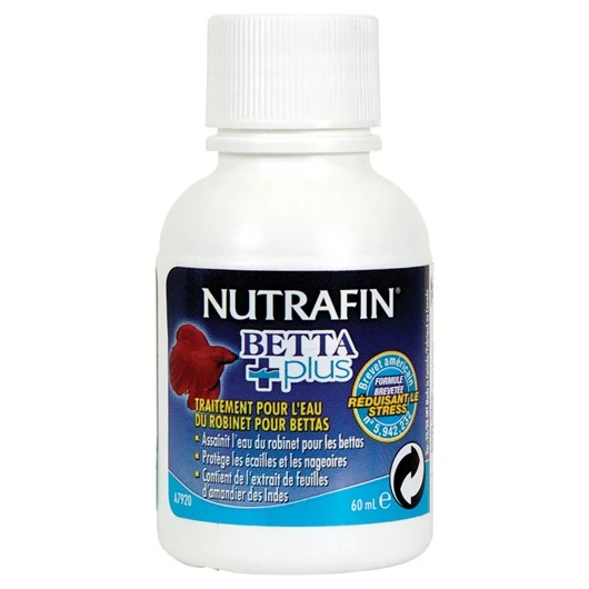 Traitement de l’eau du robinet Betta Plus Nutrafin pour bettas, 60 ml (2 oz liq.)