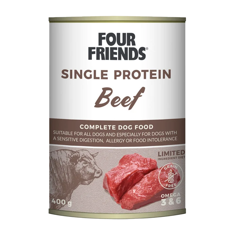 FourFriends Dog Beef Can- 400 g
