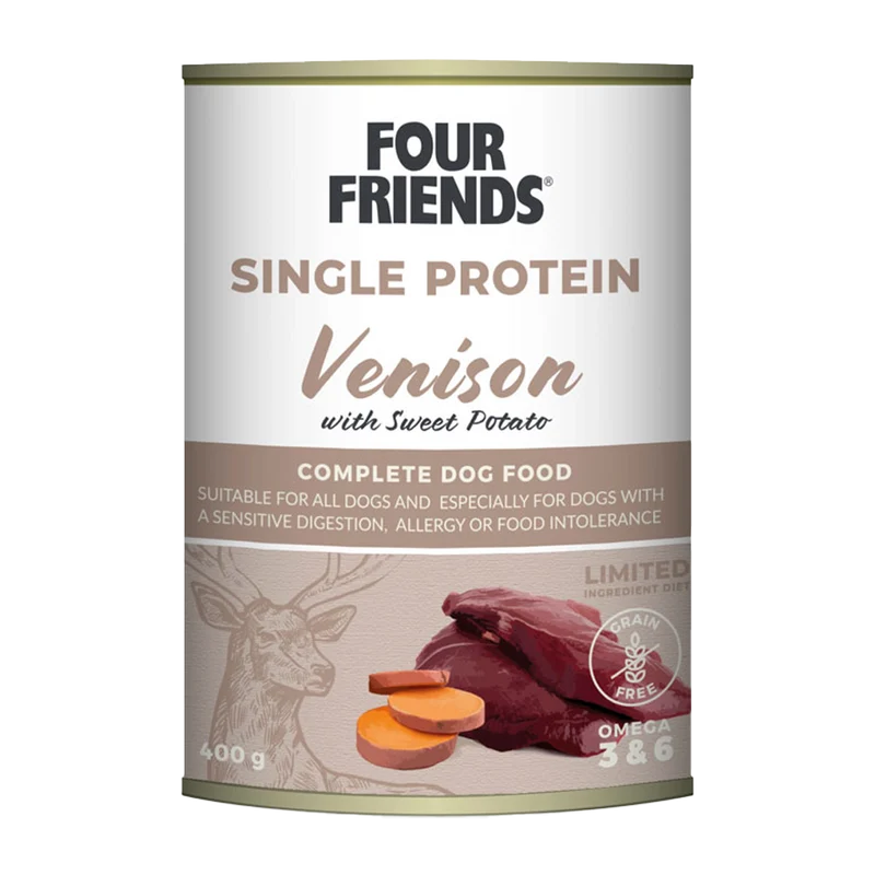FourFriends Dog Venison & Sweet Potato Can - 400 g