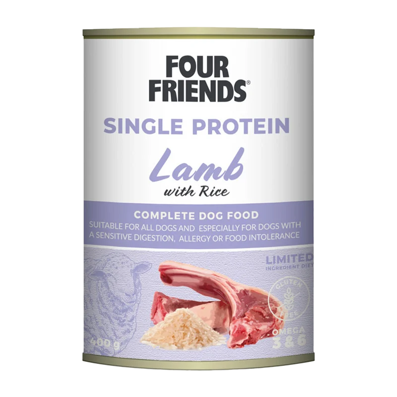 FourFriends Dog Lamb & Rice Can - 400 g
