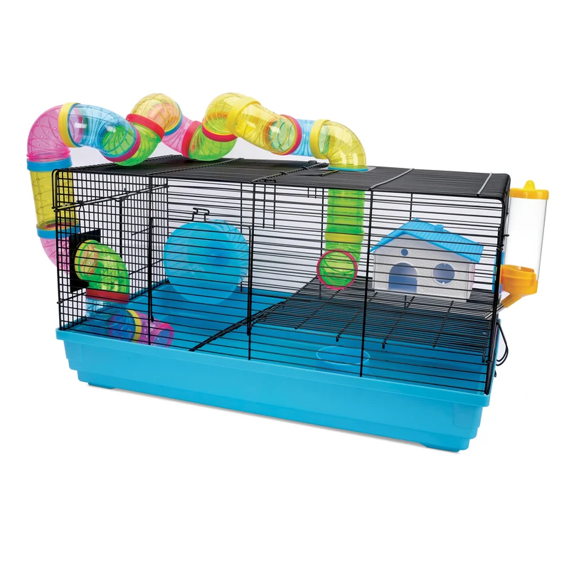 Cage Living World pour hamsters nains, Playhouse, L. 58 x l. 32 x H. 31,5 cm (22,8 x 12,5 x 12,4 po)
