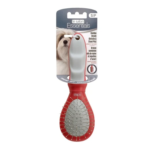 Brosse combinée poils de nylon/aiguilles d’acier Essentials Le Salon, petite