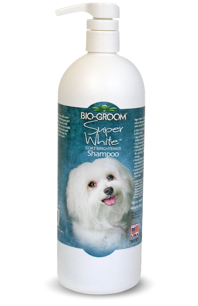 Bio-Groom Super White schampopumpflaska 946 ml