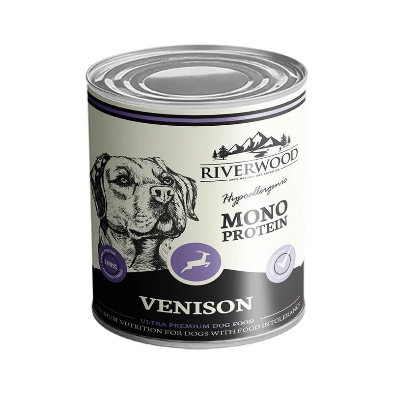 Riverwood Monoprotein Hjort Våtfoder för Hundar 400 g