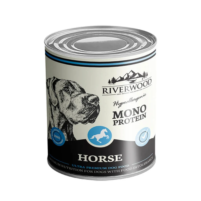 Riverwood Monoprotein Häst Våtfoder för Hundar 400 g