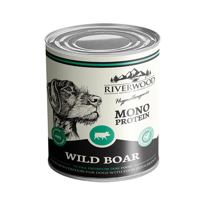Riverwood monoprotein vildsvin 400 g för hundar