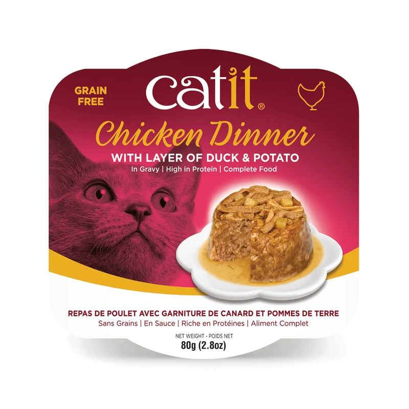 Repas de poulet Catit avec canard et pommes de terre, 80 g (2,8 oz)