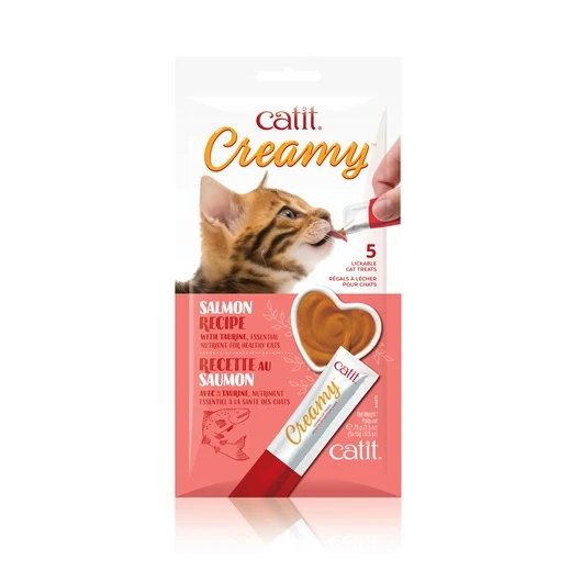 Régals crémeux Catit Creamy, Saumon, paquet de 5