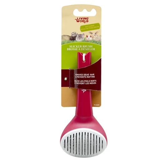 Brosse à démêler Living World à nettoyage simplifié pour petits animaux