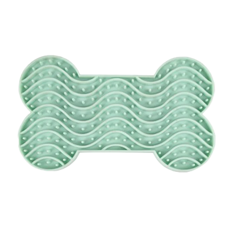 Lick Pad Yummee Silicone Bone Grön - 15 CM