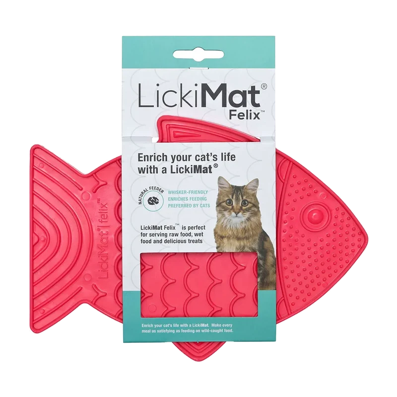 LickiMat Cat Felix Rosa - 22X15 CM