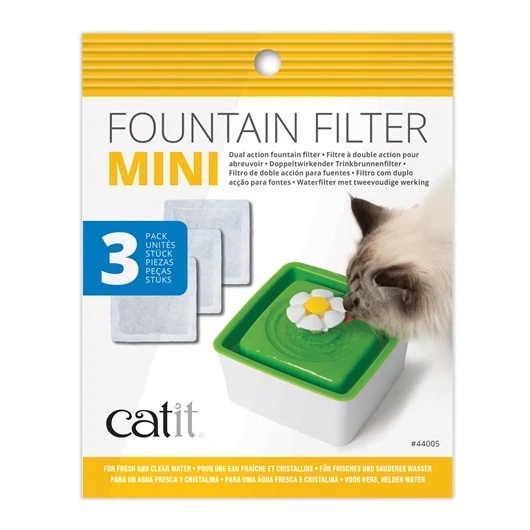 Filtres Catit à double action pour abreuvoir, mini, paquet de 3