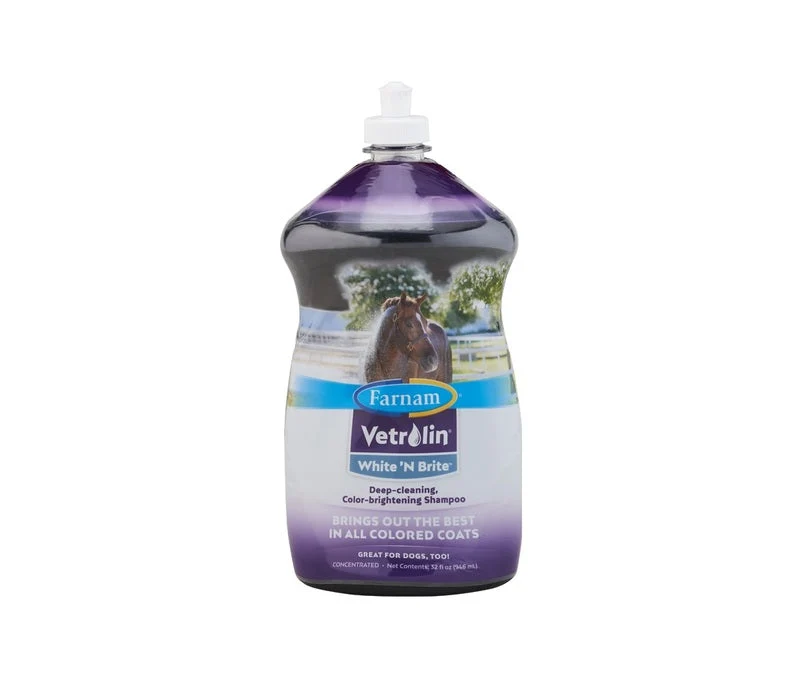 Vetrolin White ’N Brite schampo 946 ml för hästar