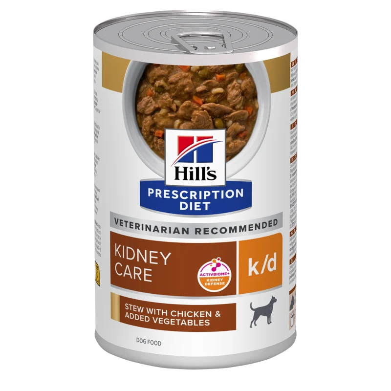 Hill's Prescription Diet Kidney Care k/d våtfoder med kyckling och grönsaker för hundar 354 g