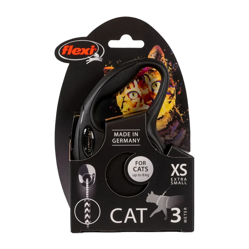 Flexi New Classic Katt Svart Lina - 3 M
