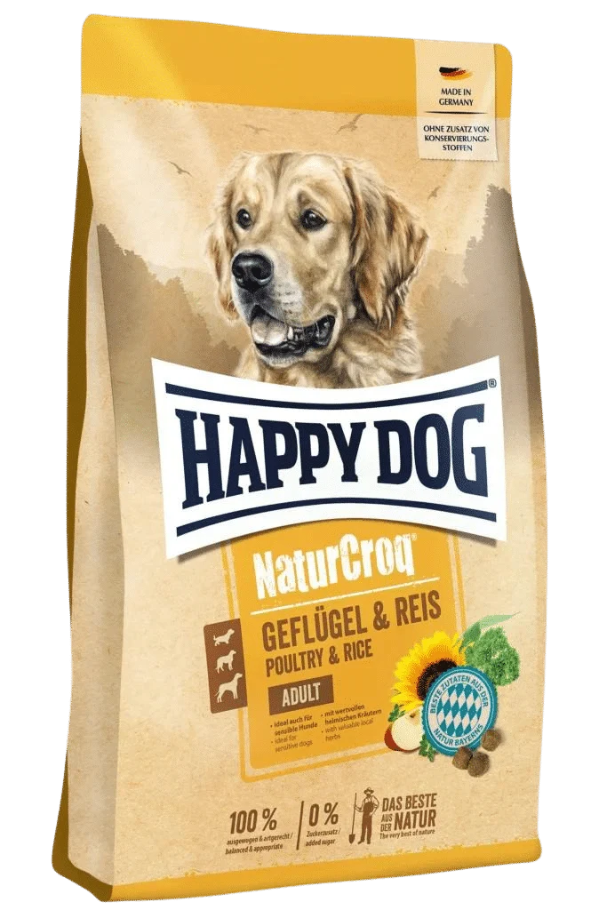 Happy Dog NaturCroq Geflügel & Reis 11 kg för hundar