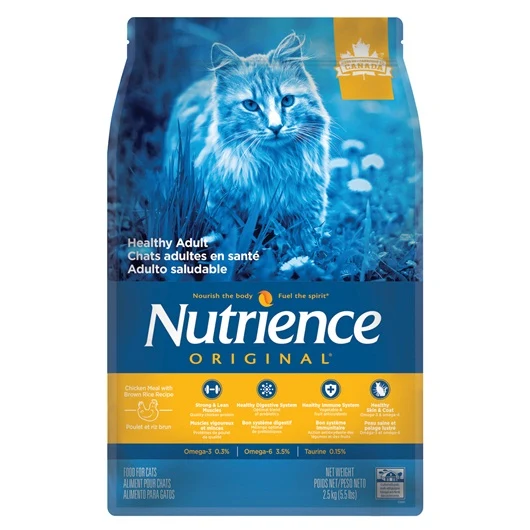 Aliment Nutrience Original, Chats adultes en santé, Poulet avec riz brun