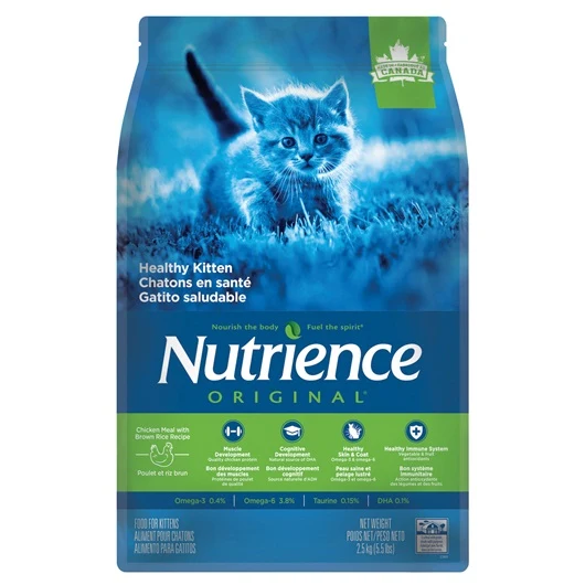 Aliment Nutrience Original, Chatons en santé, Poulet avec riz brun