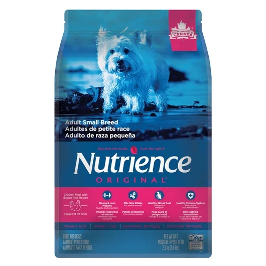 Nutrience Original, Adultes de petite race, Poulet et riz brun