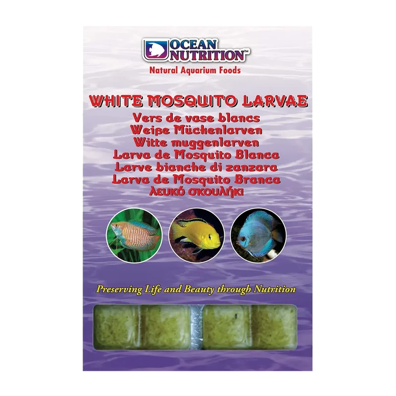 White mosquito Larv 20 kuber - 100 G