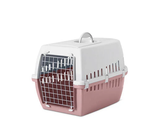 Savic transportlåda Trotter 3 med metalldörr rosa