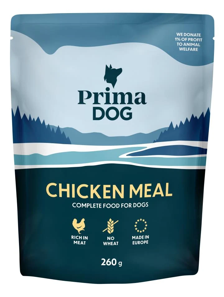 PrimaDog våtfoder med kyckling 12 x 260 g