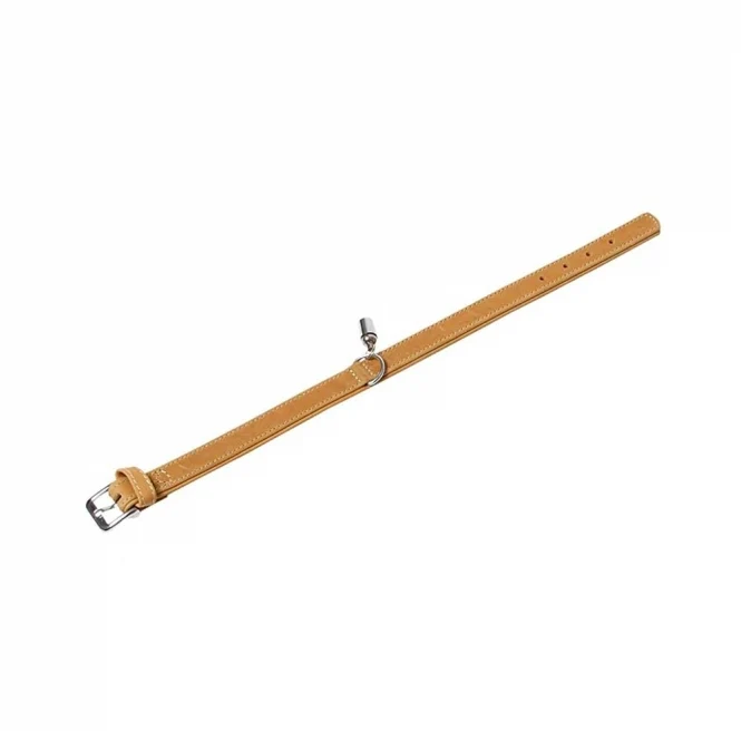 Karlie Halsband Buffalo aus Kalbsleder - Hellbraun - 45 cm/22 mm