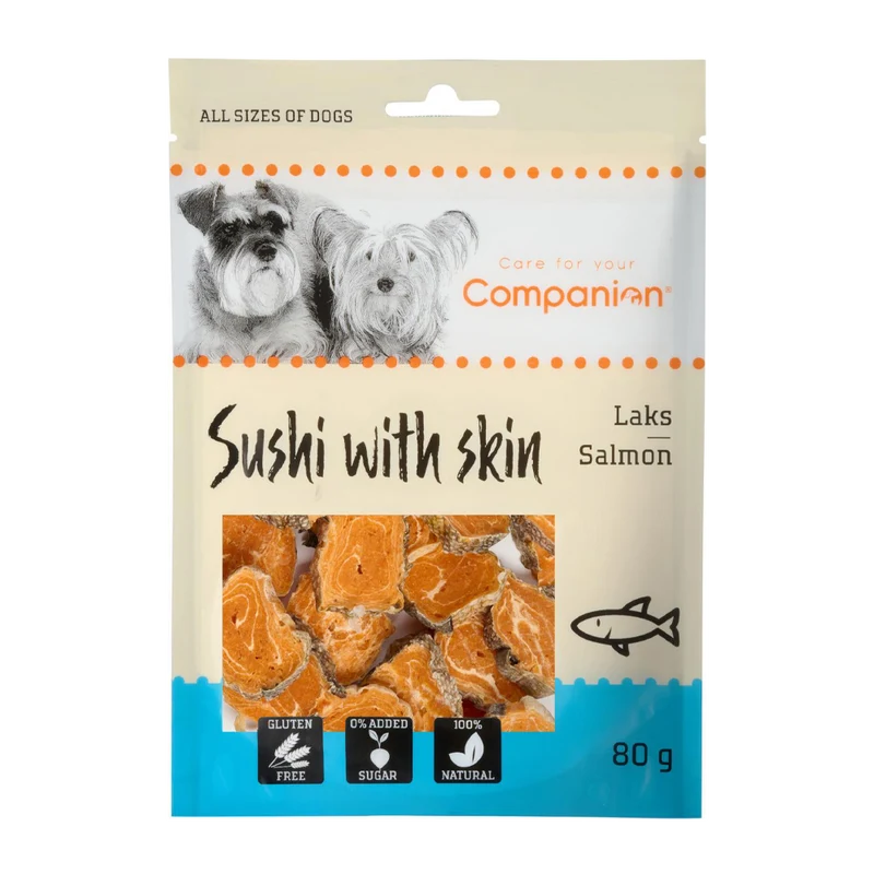 Companion Lax Sushi med Skinn - 80 G
