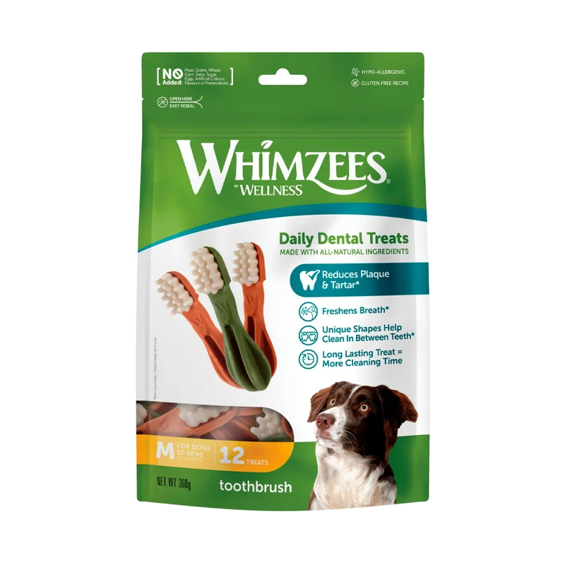 Whimzees Tandborste Star 12 st M - 360 G