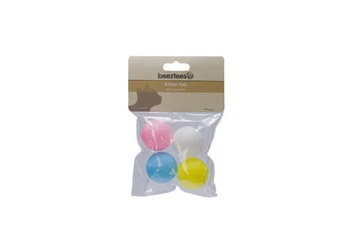 Beeztees Katt Pingisbollar – 4-pack