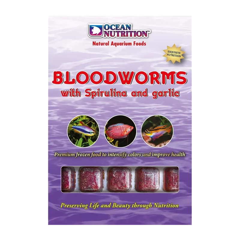 Bloodworms Spirulina & Vitlök - 100 G