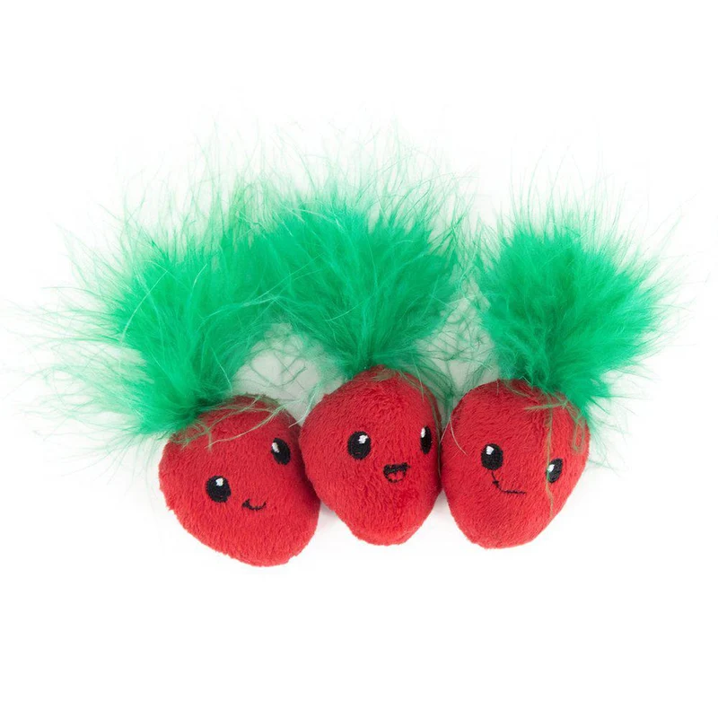 Petstages Straw-Babies kattleksaker 3-pack